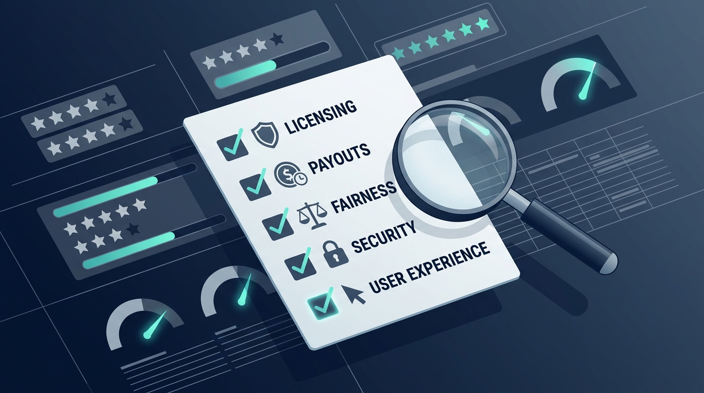 Checklist for reviewing a betting site